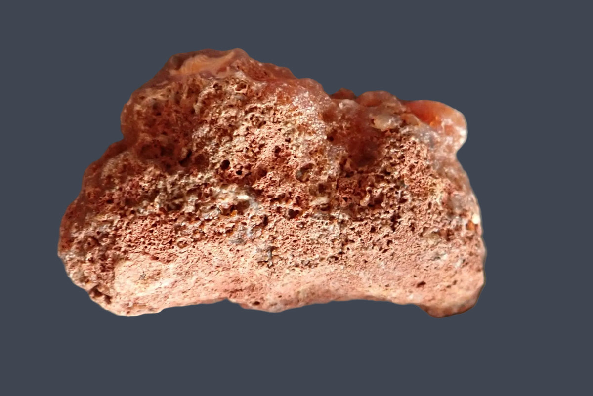 Malawi agate 57 mm – back view, natural unpolished rind, Ngabu Malawi