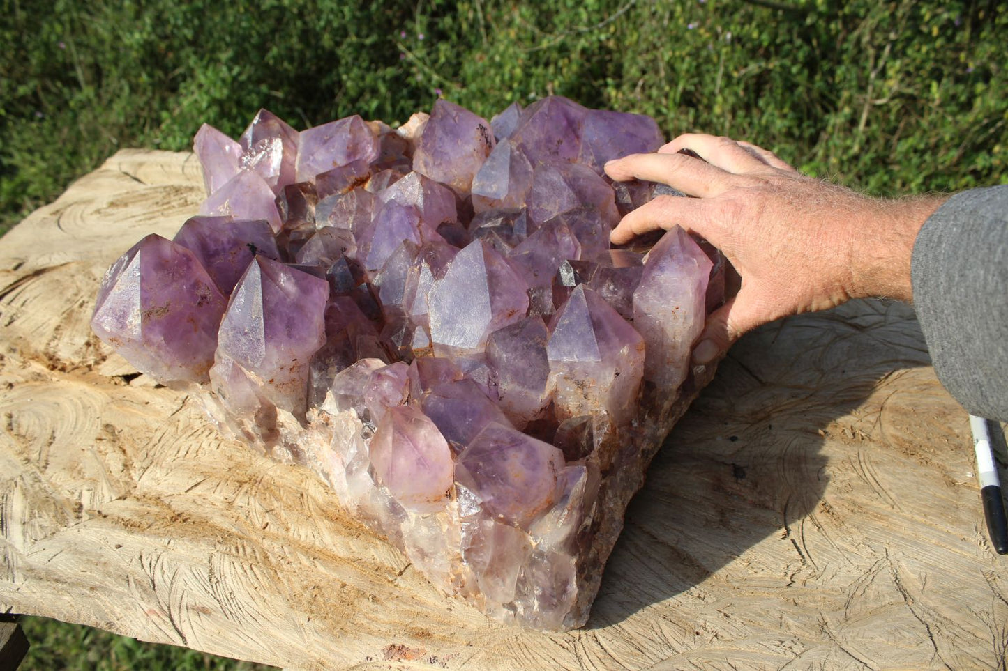Natural Mumbwa Amethyst Crystal Cluster – Zambia | 48 x 36 x 16cm | 37.75kg