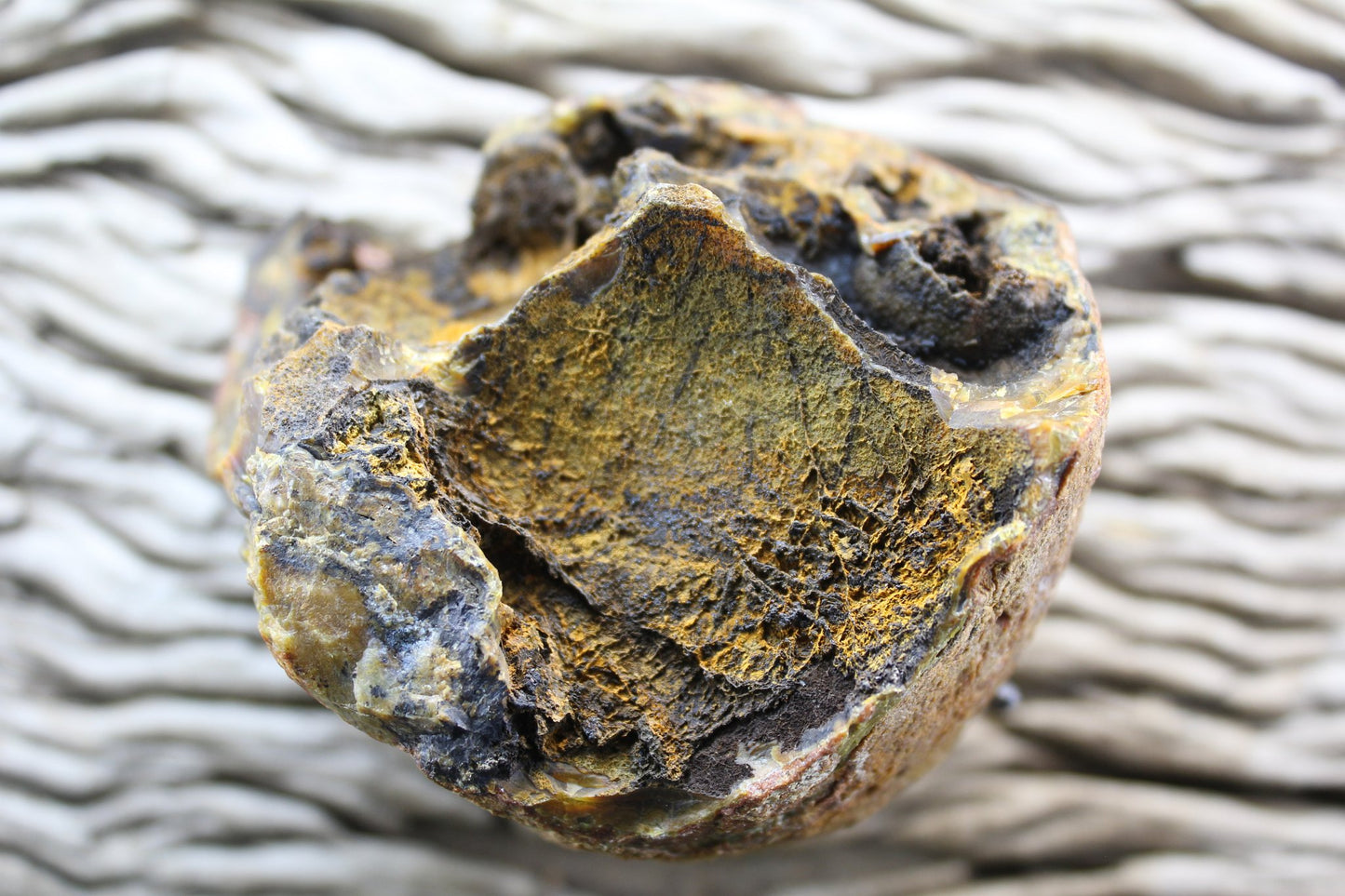 Lilangabi agate 86 mm – natural nodule rind with perimorph structures, Eswatini | SKU LIL00005