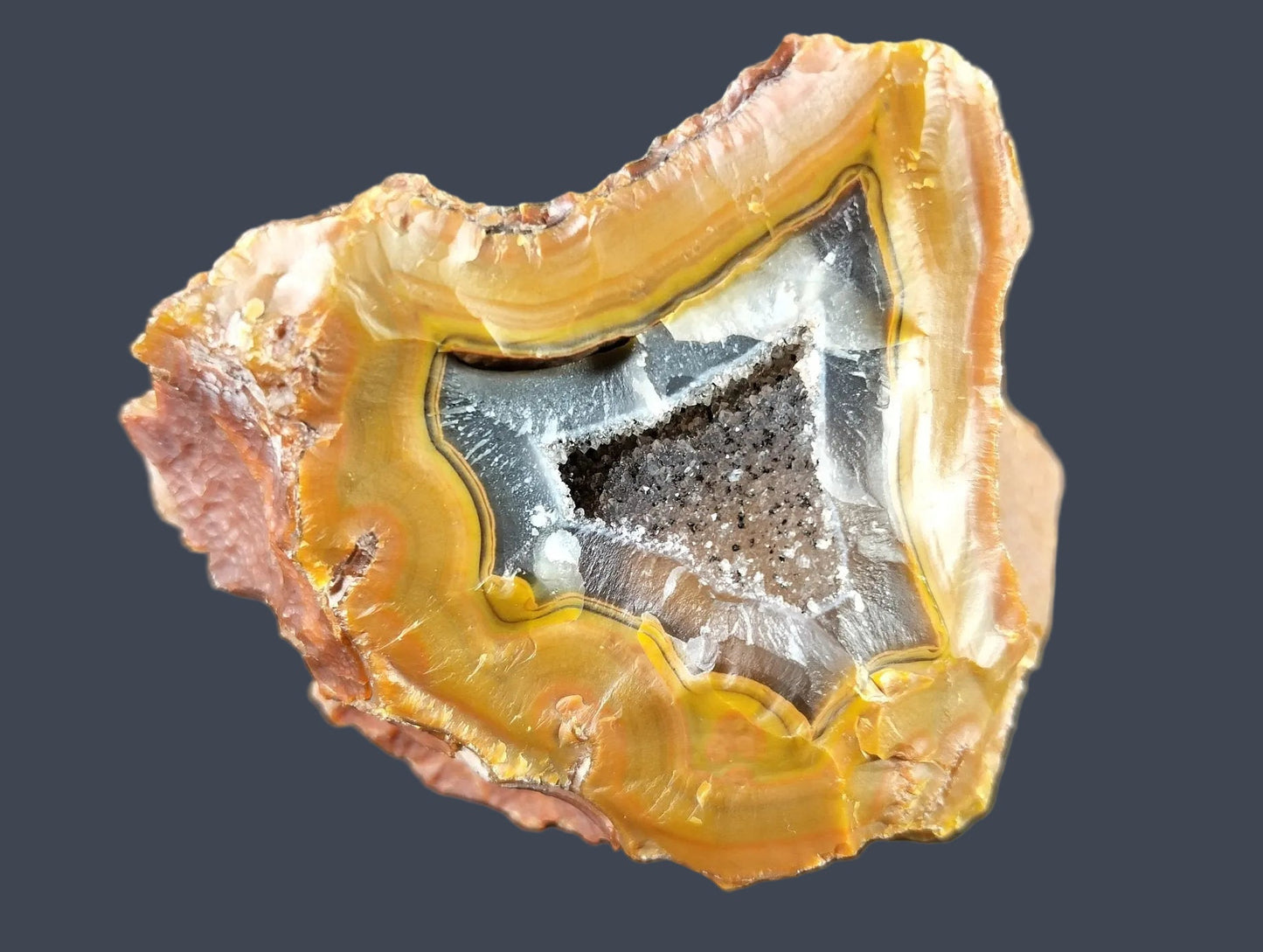 Lilangabi agate 88mm – back view, natural surface | SKU LIL00021