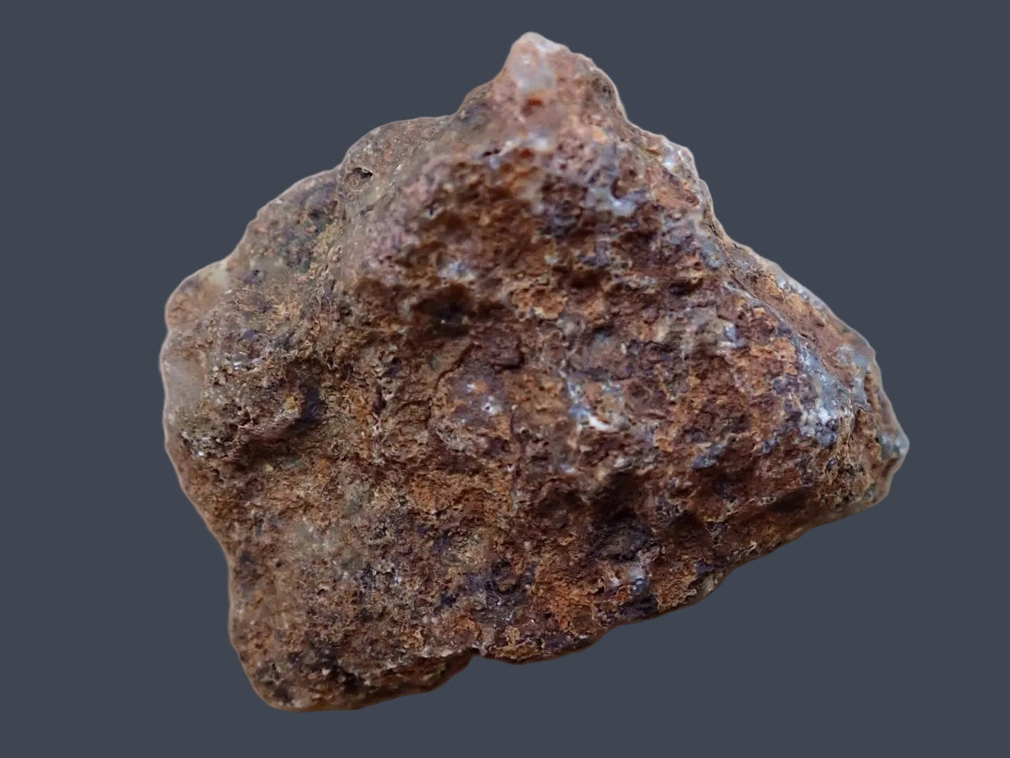 Malawi agate 52 mm – back view, natural rind, Malawi