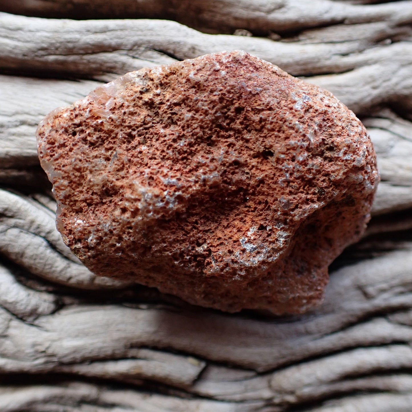 unpolished side of a Malawi ngabu agate